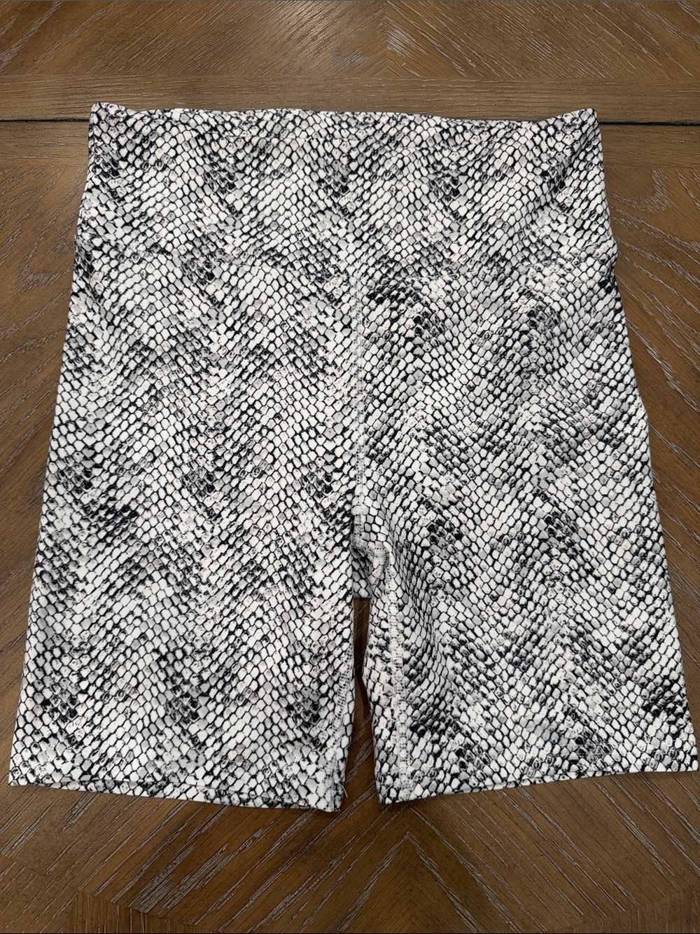 Balance Collection Black and White Snakeskin Bike Shorts